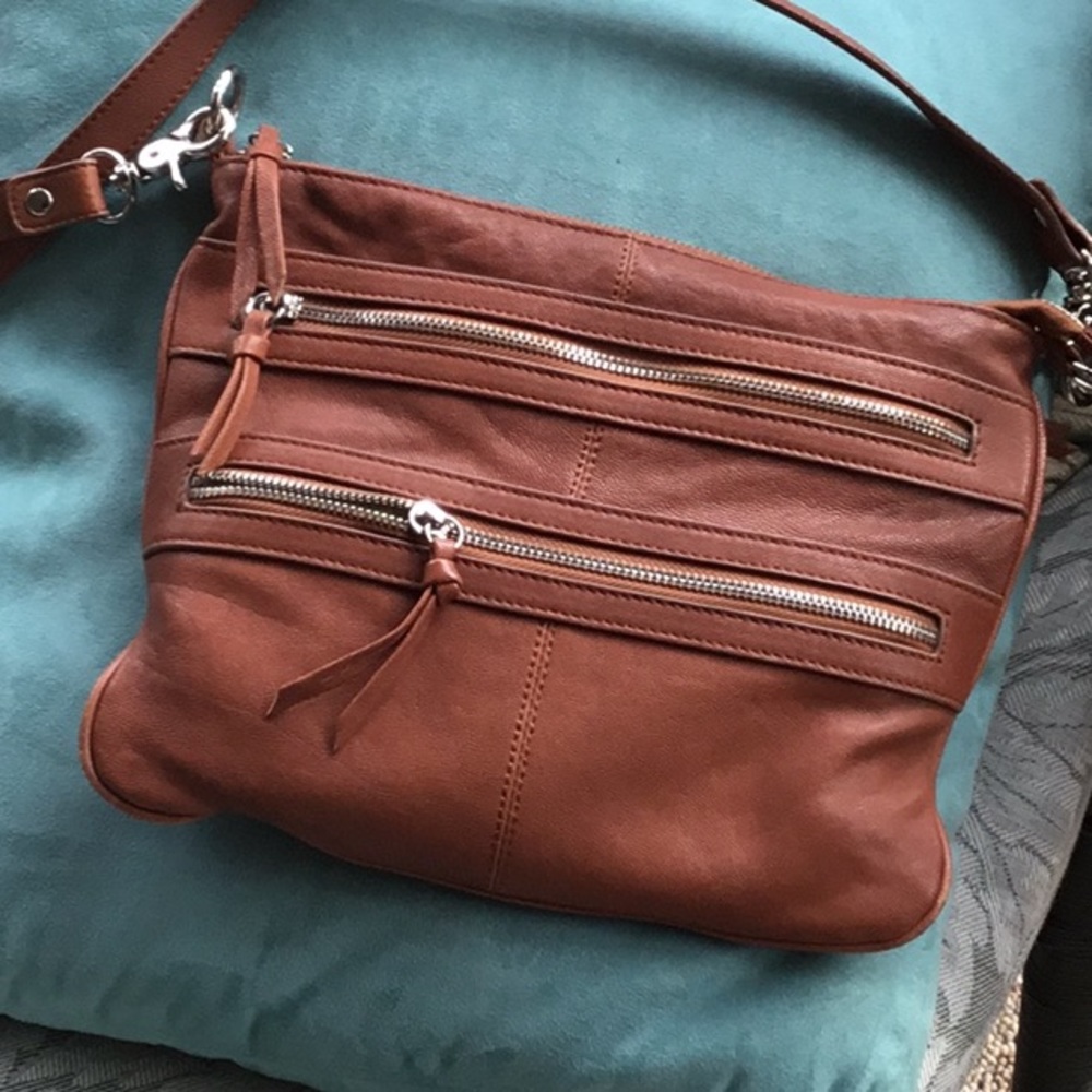 Beautiful Chocolate Blu Leather Bag